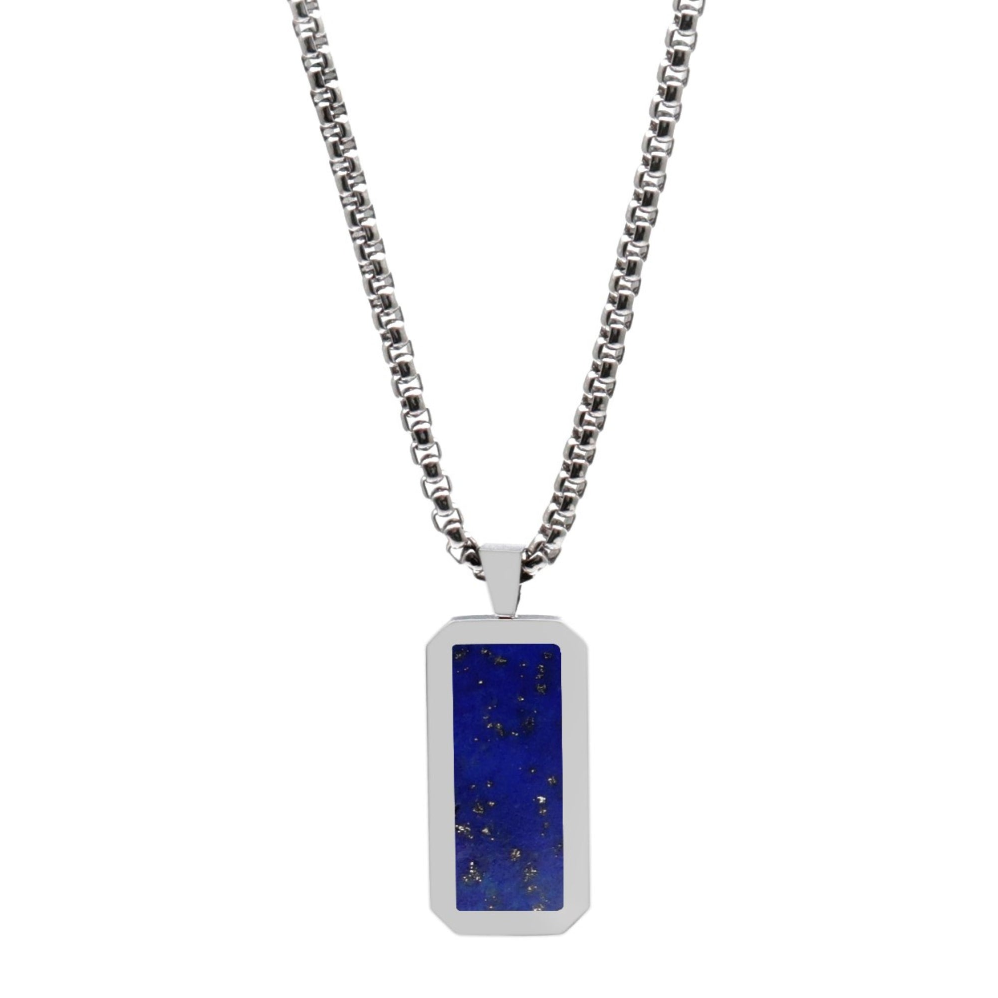 Lapis Lazuli Necklace -Silver - The Rock Crystal Shop