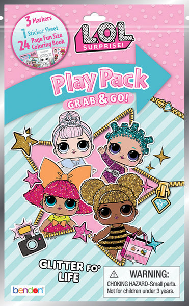 Bundle of 8 Girls Grab & Go Play Packs - Mixed Assortment Pack (No Repeats)