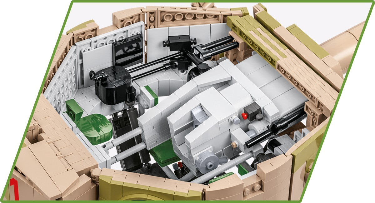 Buildarmy Lego Compatible Tiger 1 tank 1:33 Kit With Full Interior