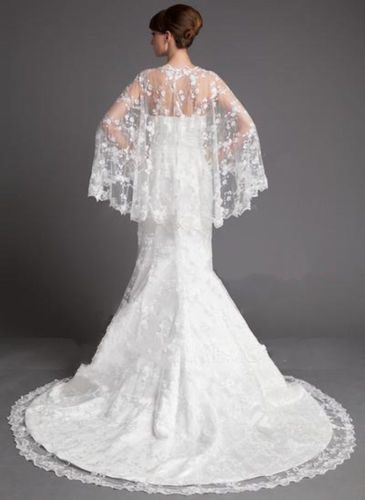 Bridal Gown Shawl, Wedding Lace Jacket, Bridal Bolero, Lace Shawl