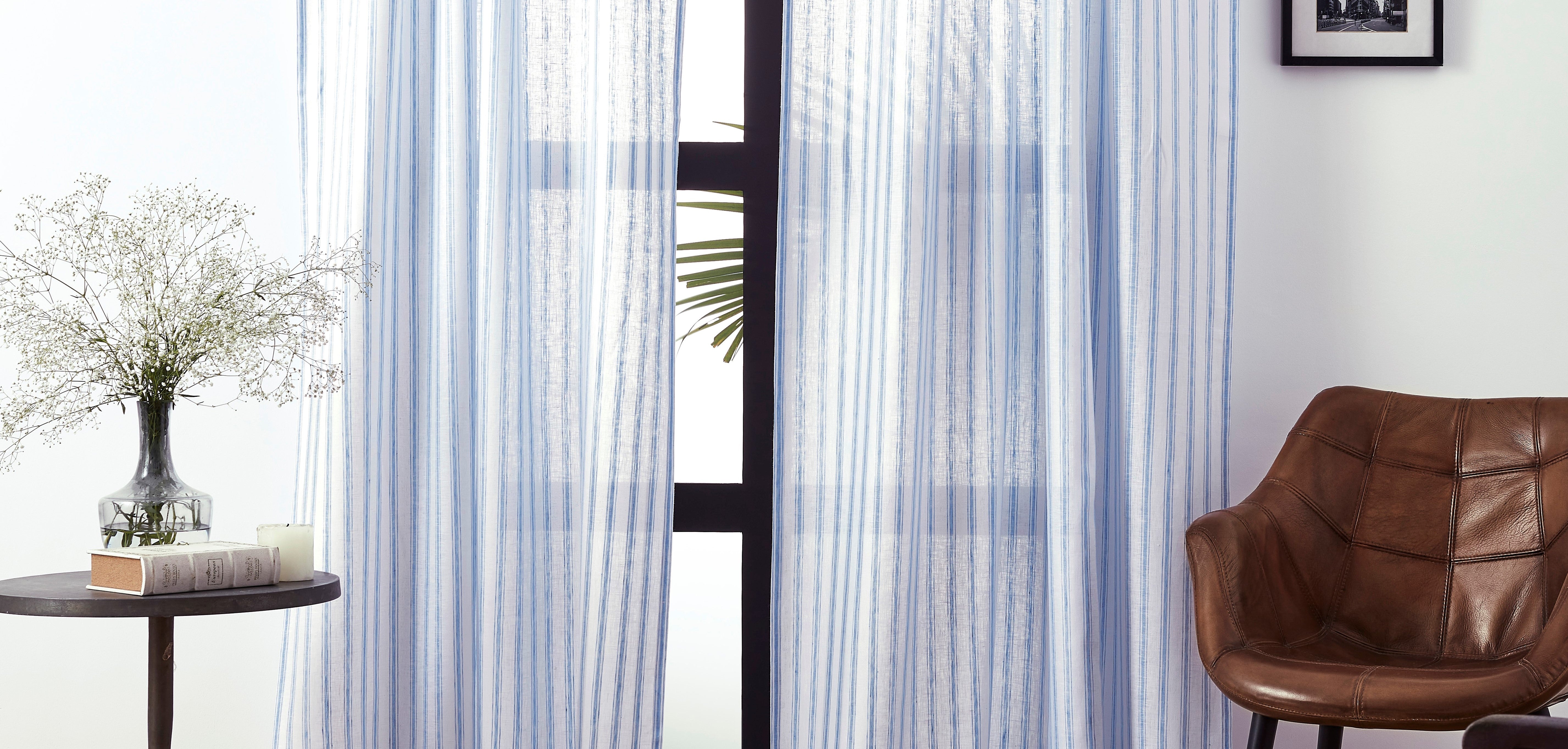 Capri Ticking Stripe Curtain