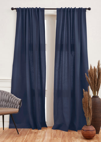 Solino Home Navy Curtains