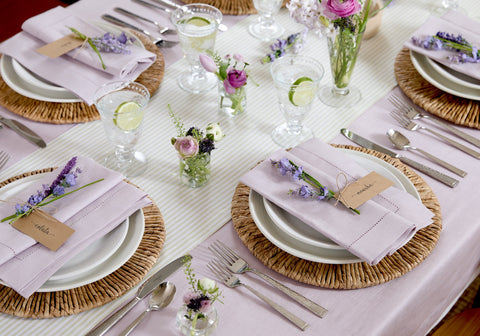 Spring Tablescape Linen Table Runner Solino Home