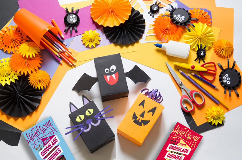 DIY Hagelswag Halloween knutselen met lege pakjes