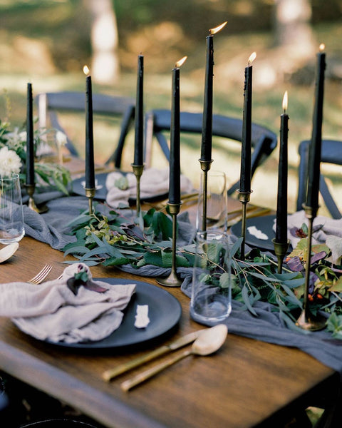 blue romantic wedding table