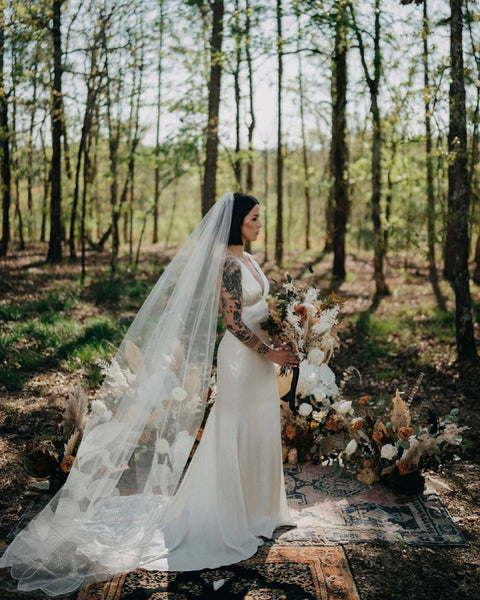 wood wedding ceremony