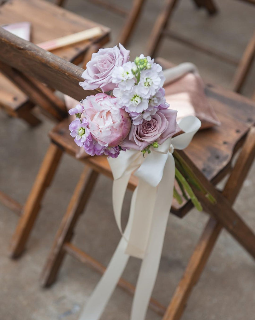 floral aisle seating decor