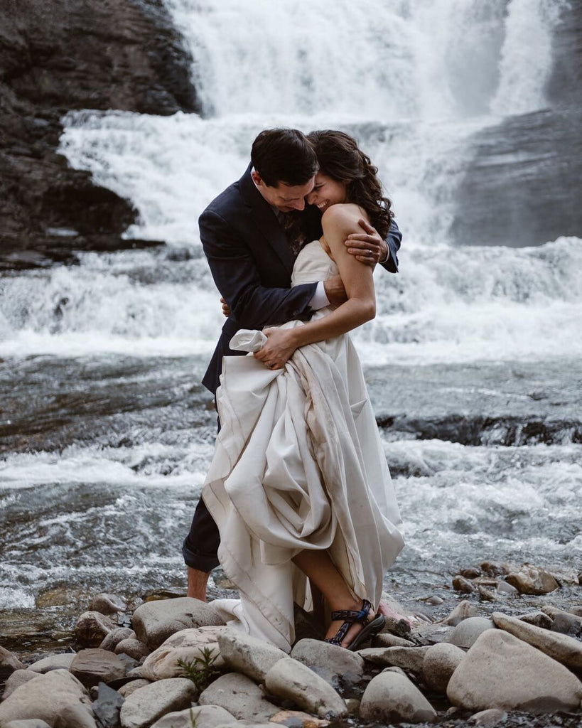 waterfall elopement