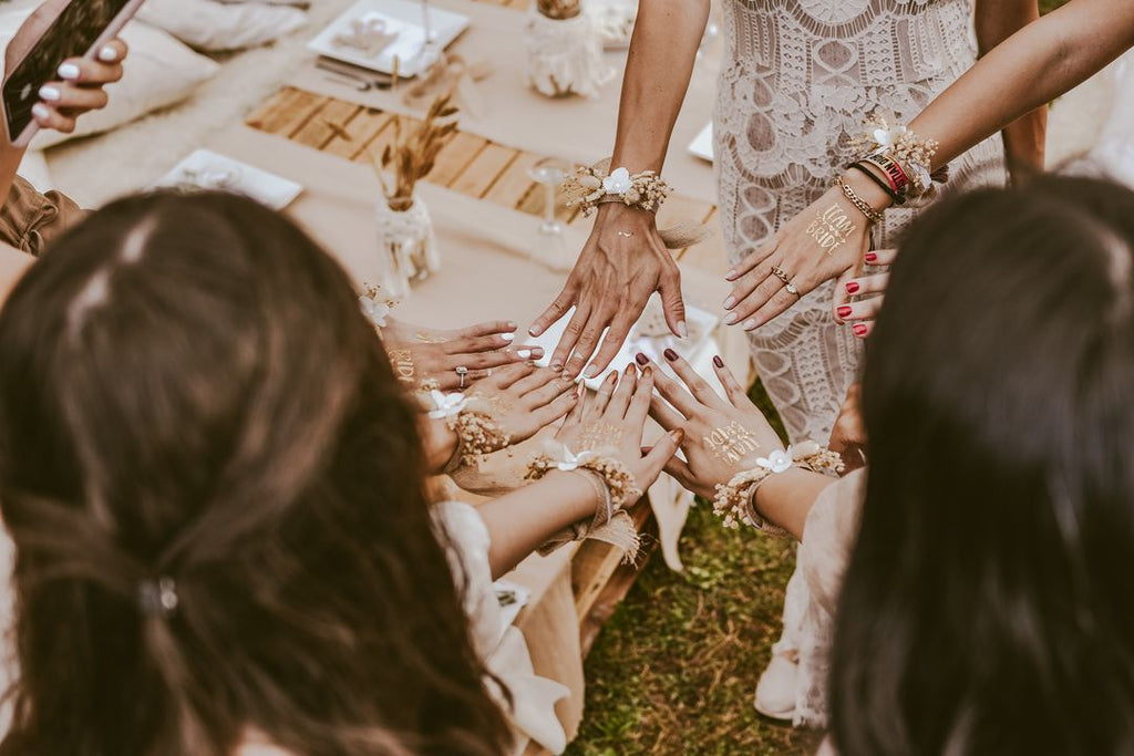 bridal party matching tattoos