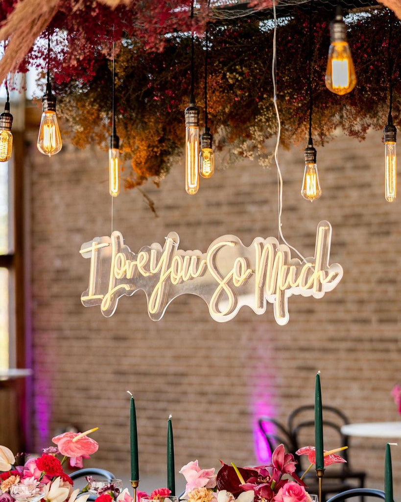 wedding neon sign