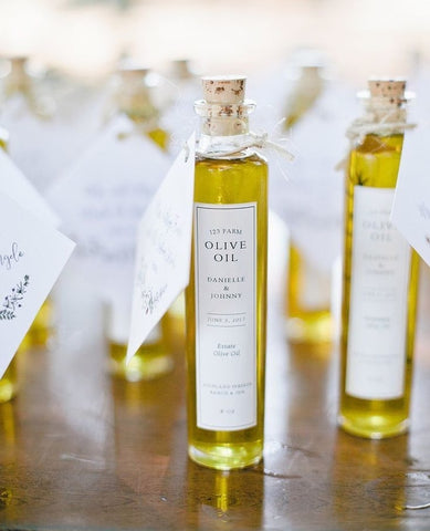 Personalized Olive Oil Wedding Favors