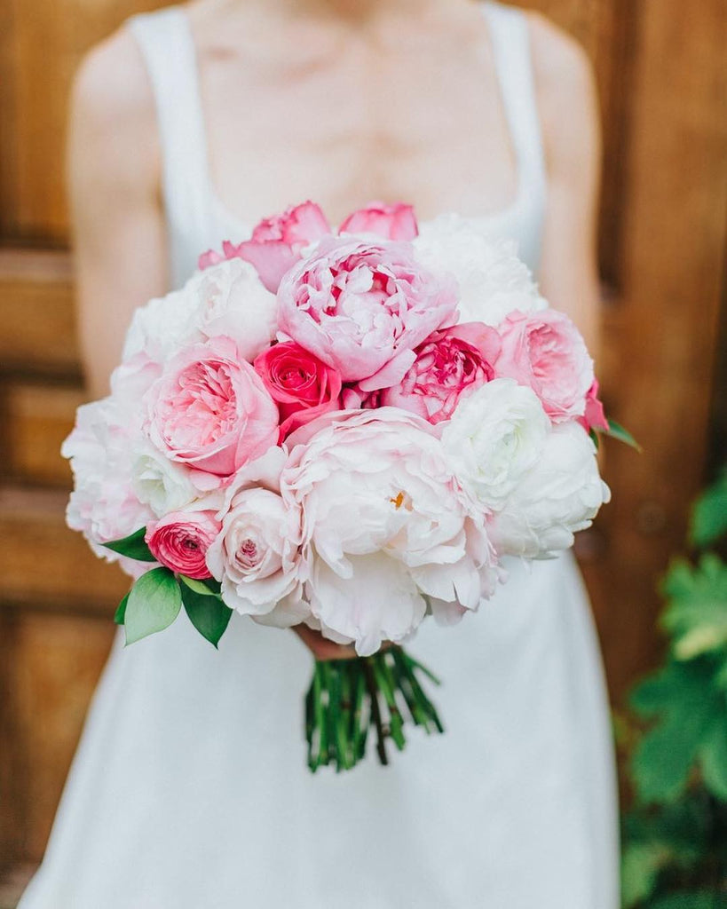 pink peony bridal bouquet