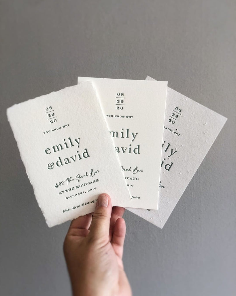seed paper wedding invitations