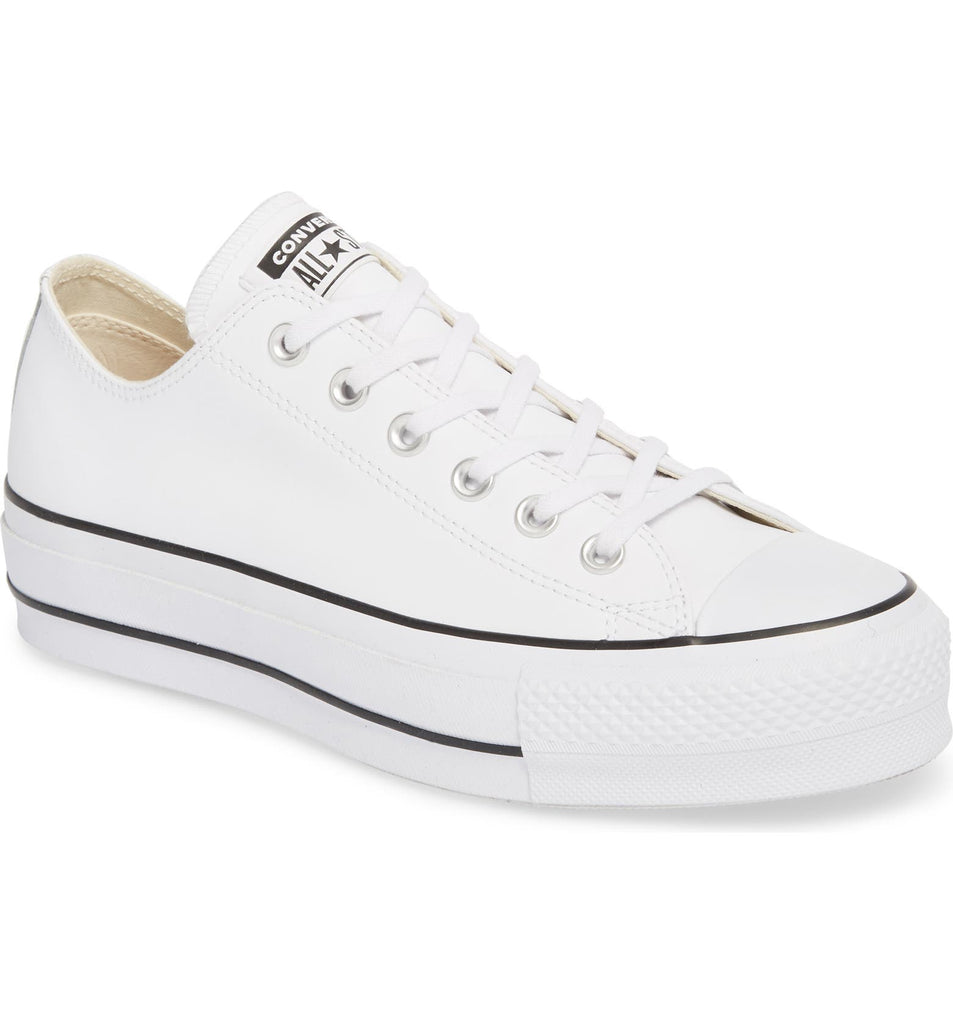 white chuck wedding shoe