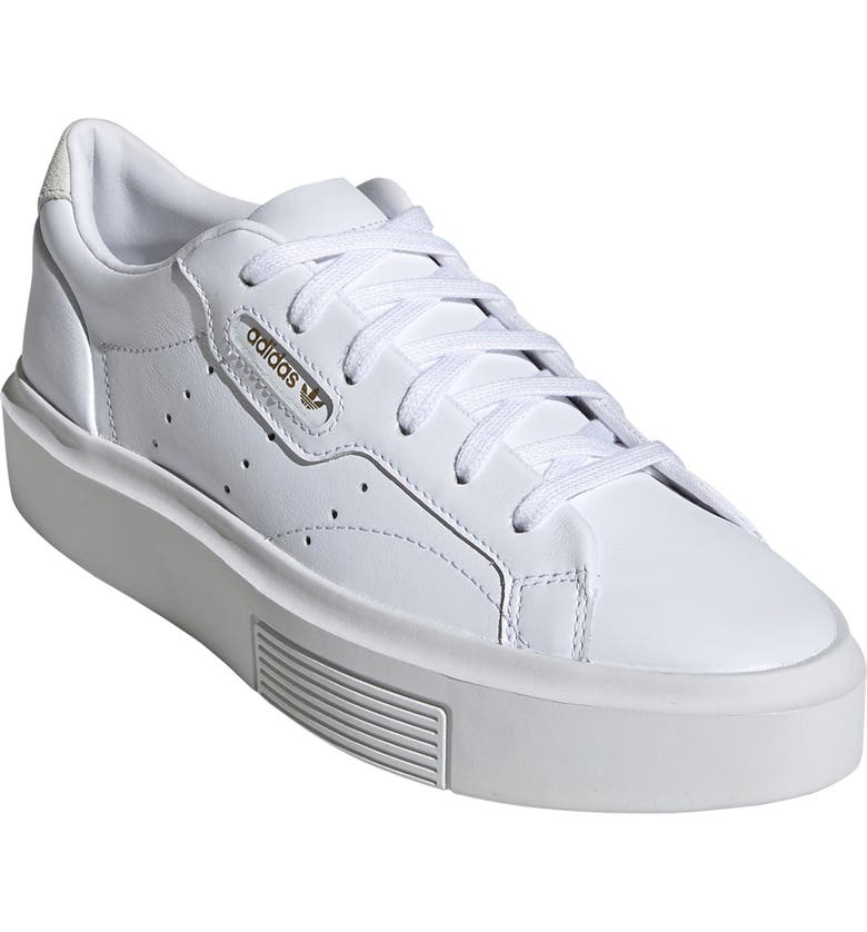 white Adidas wedding shoes