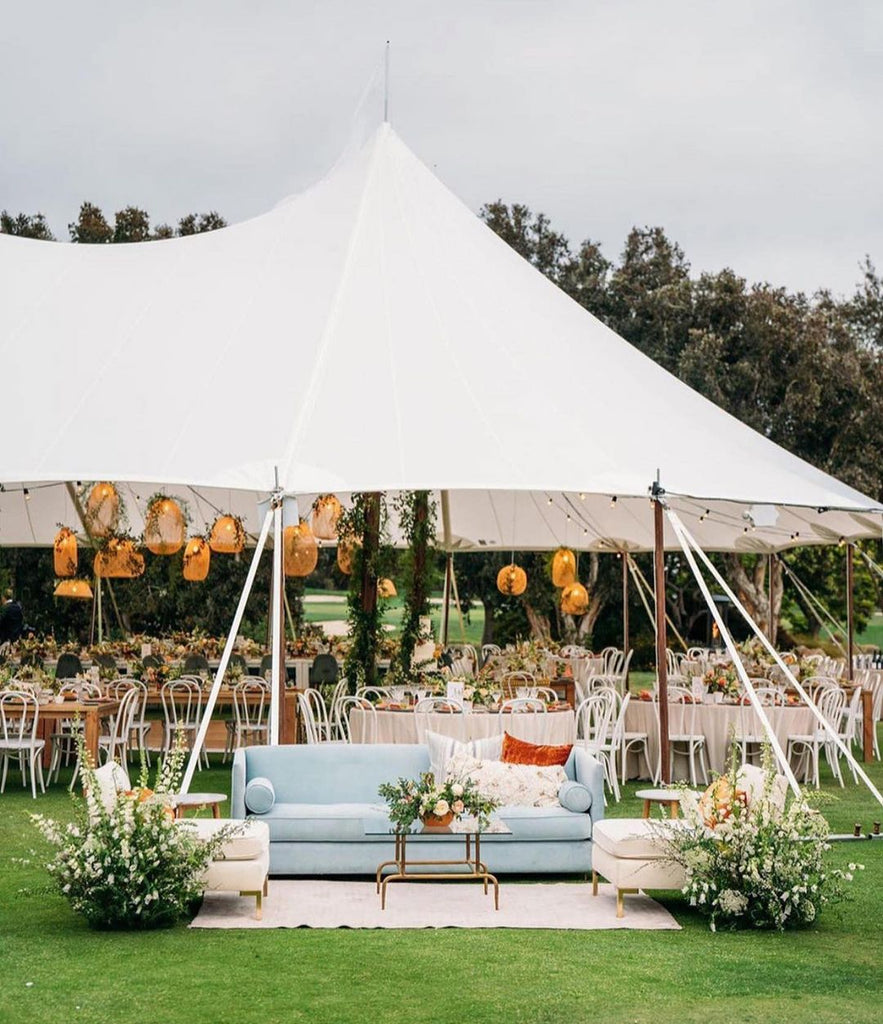 outdoor tented summer wedding