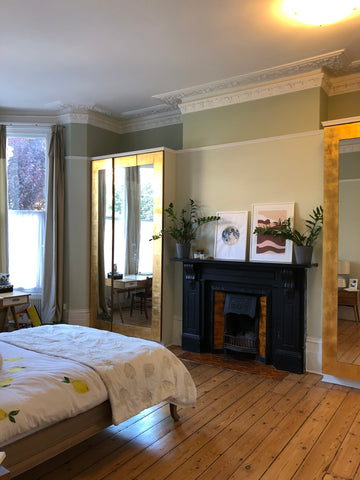 Master Bedroom with Luxury Embroidered Bedding