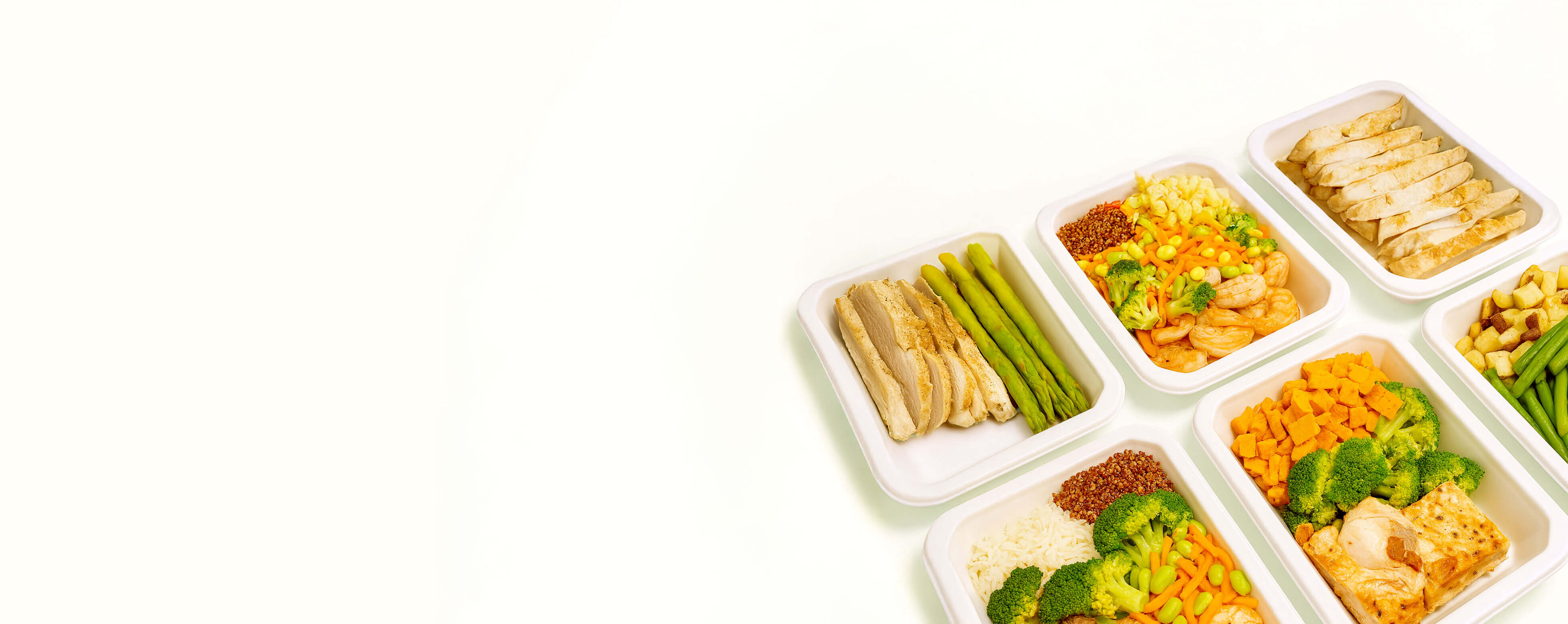 A variety of fresh, healthy, ready-to-eat meals