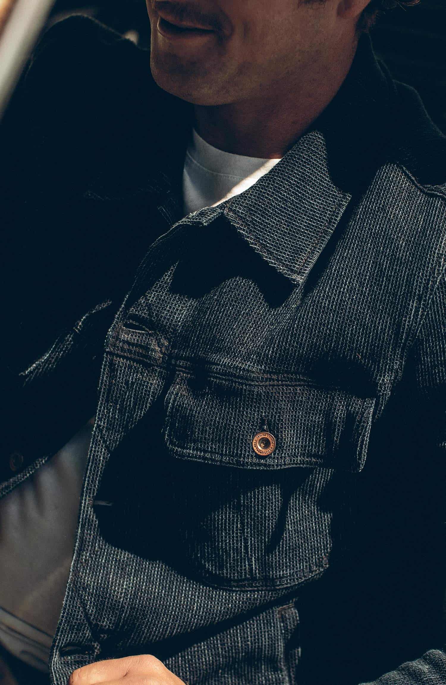 ロングホールジャケット The Long Haul Jacket in Indigo Waffle Collection