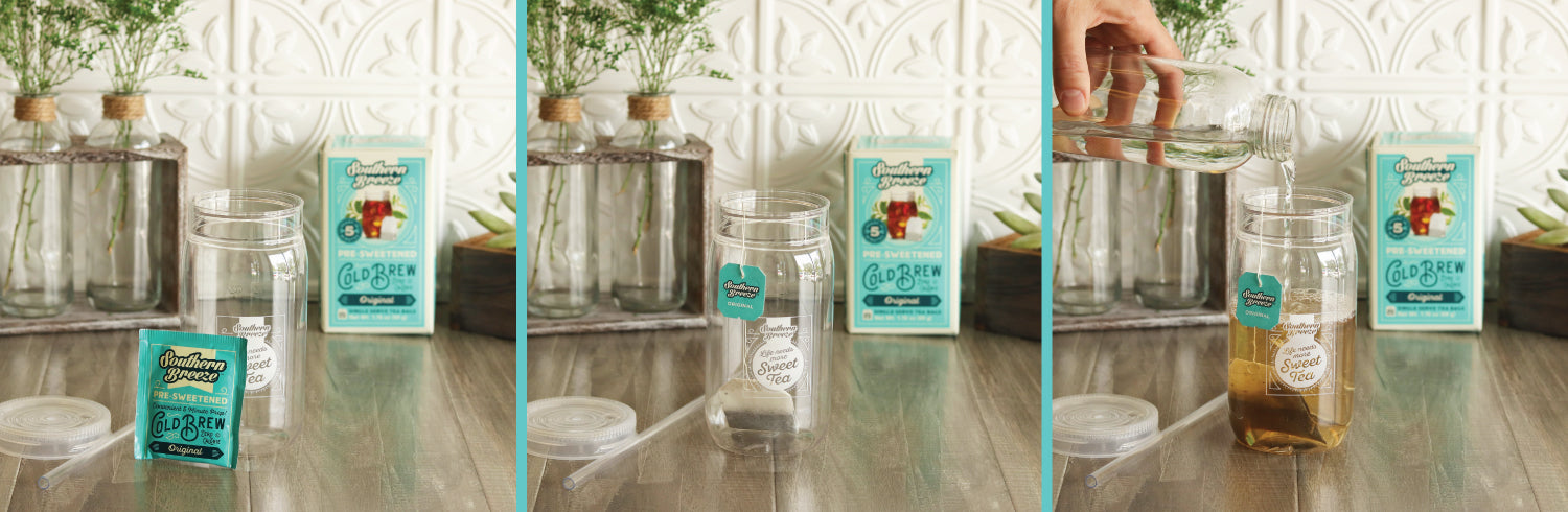 Southern Breeze Sweet Tea Glass Mason Jar with Lid & Straw