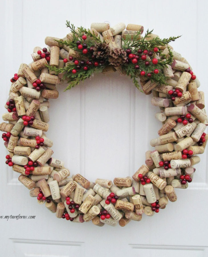 Wine Cork Wreath