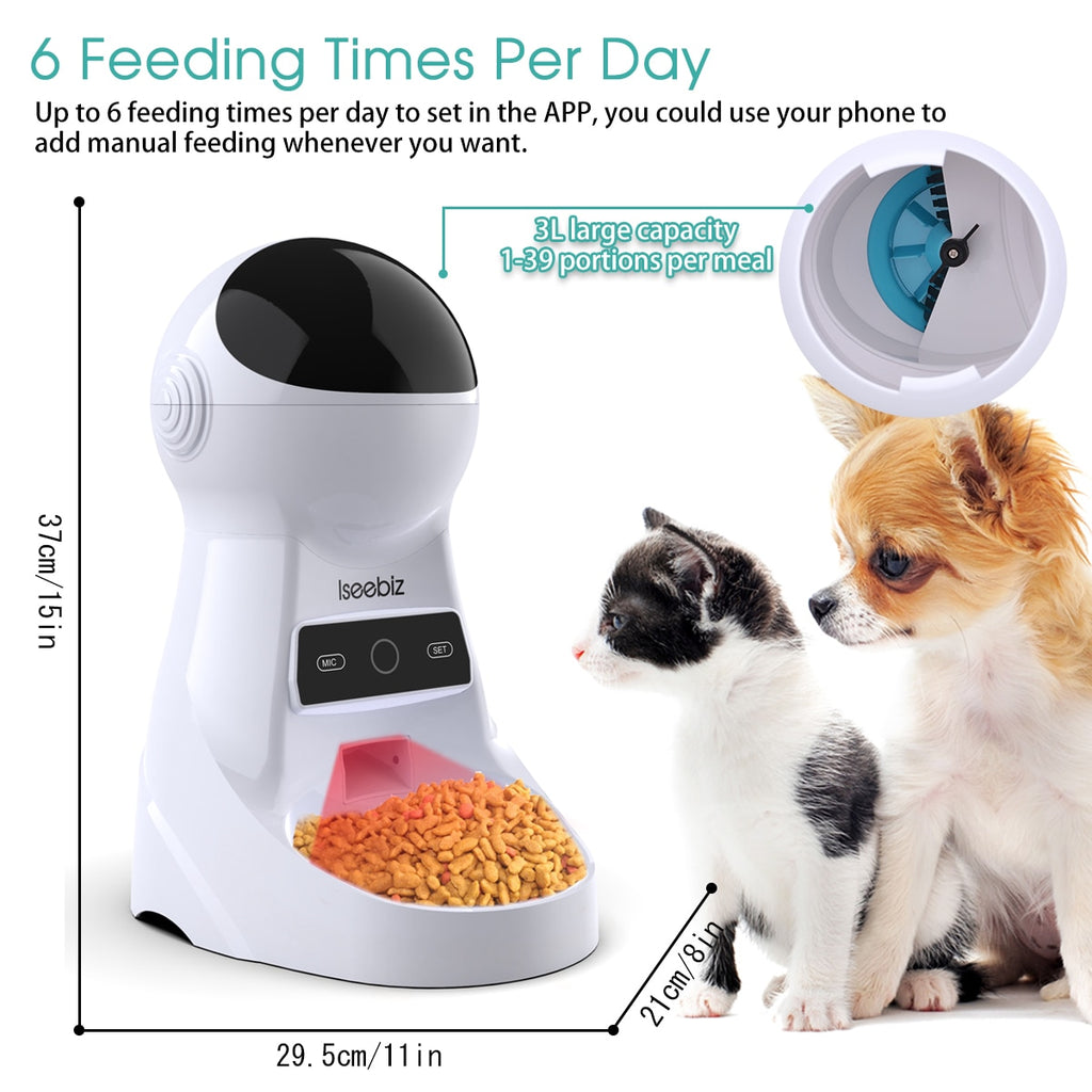 Automatic Pet Feeder With Camera App Connectivity Guac On Fire