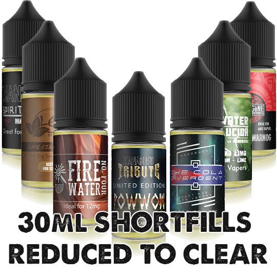 30ml Shortfills Sell Through - Bargains