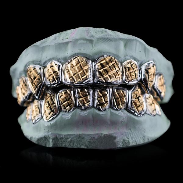 Buy Diamond Dust & Diamond Cut Grillz Online CustomGoldGrillz