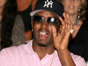 Diddy wearing grillz