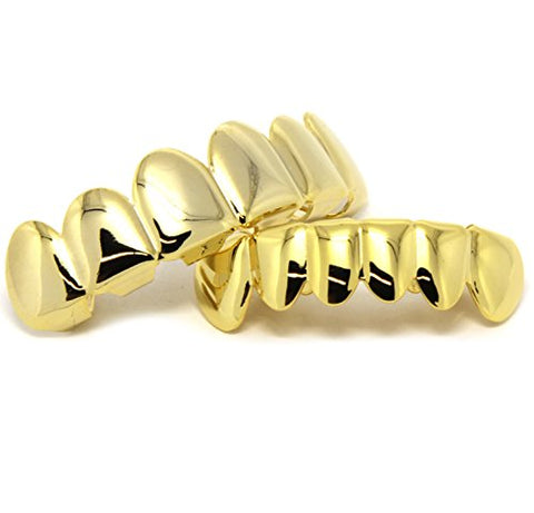 Gold Plated Hip Hop Teeth Grillz Caps