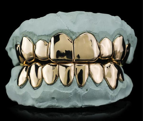 SOLID GOLD DEEP CUT GRILLZ