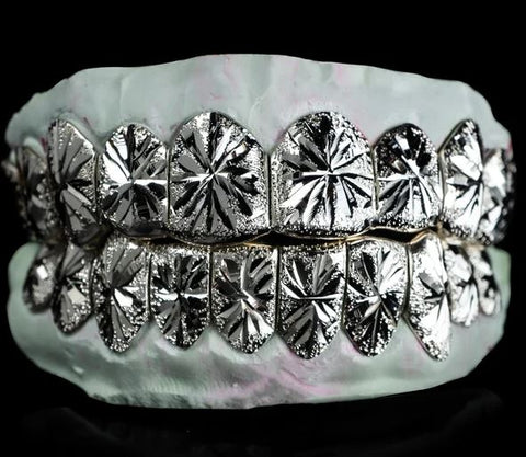 STARBURST CUTS WITH DIAMOND DUST GRILLZ