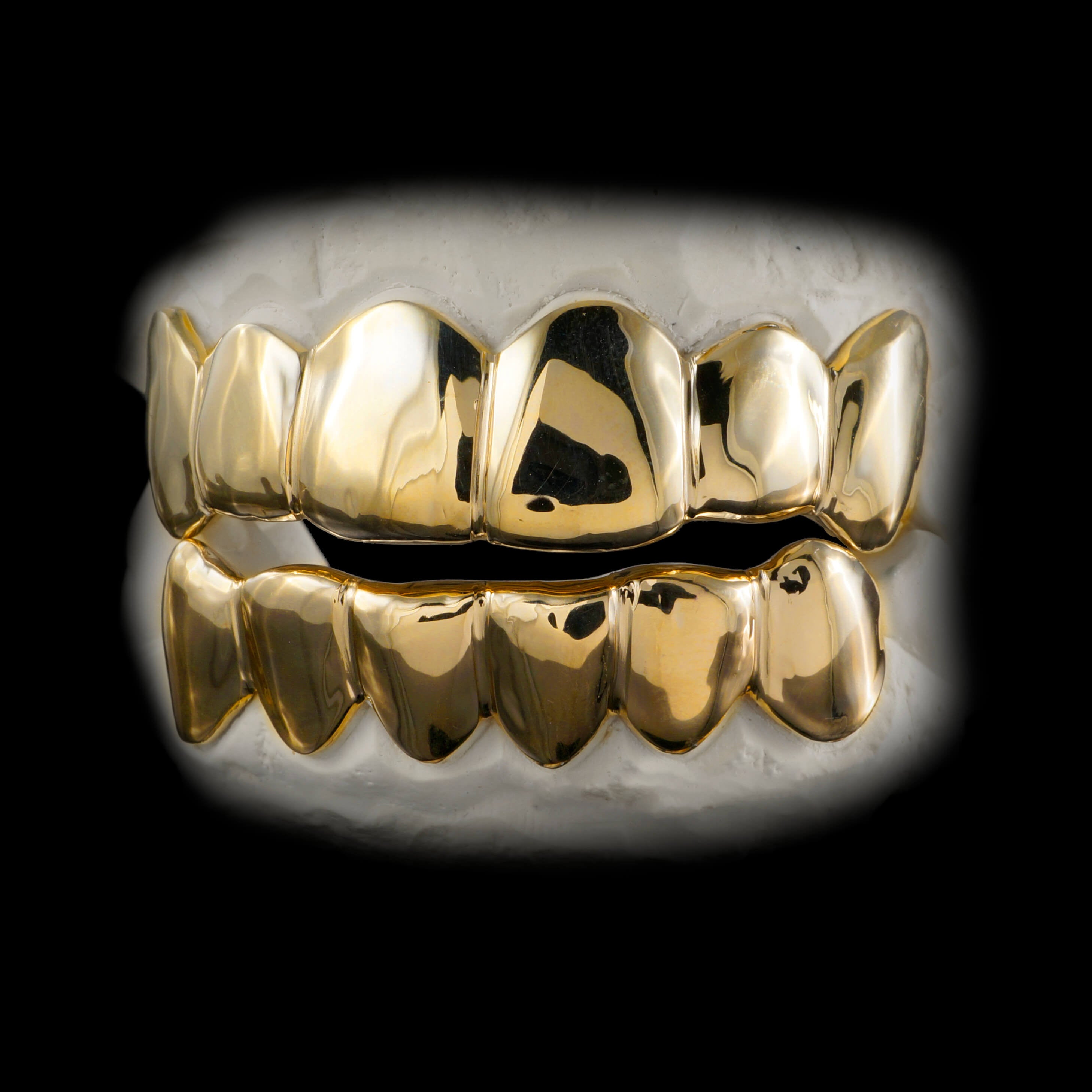 6 Tooth Top and 6 Tooth Bottom Grillz Set