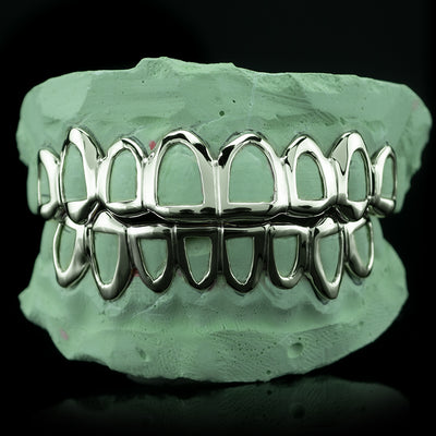 Buy Solid Open Face Gold Grillz - Custom Gold Grillz