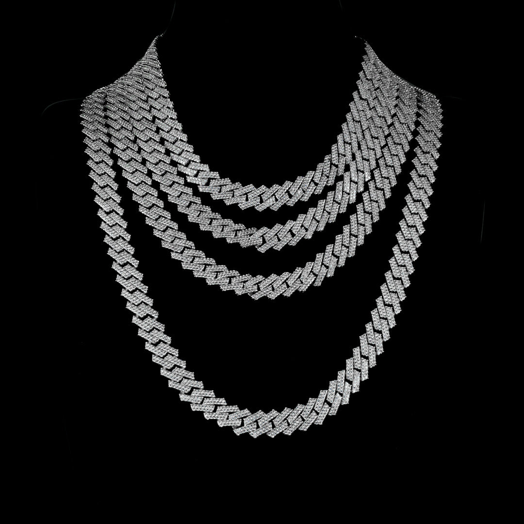 prong diamond chain