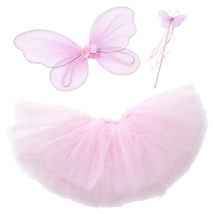 pink fairy wings and wand