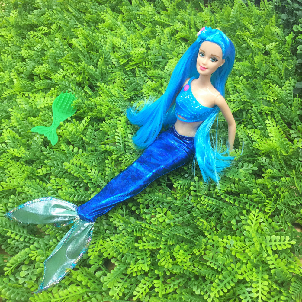 blue mermaid doll