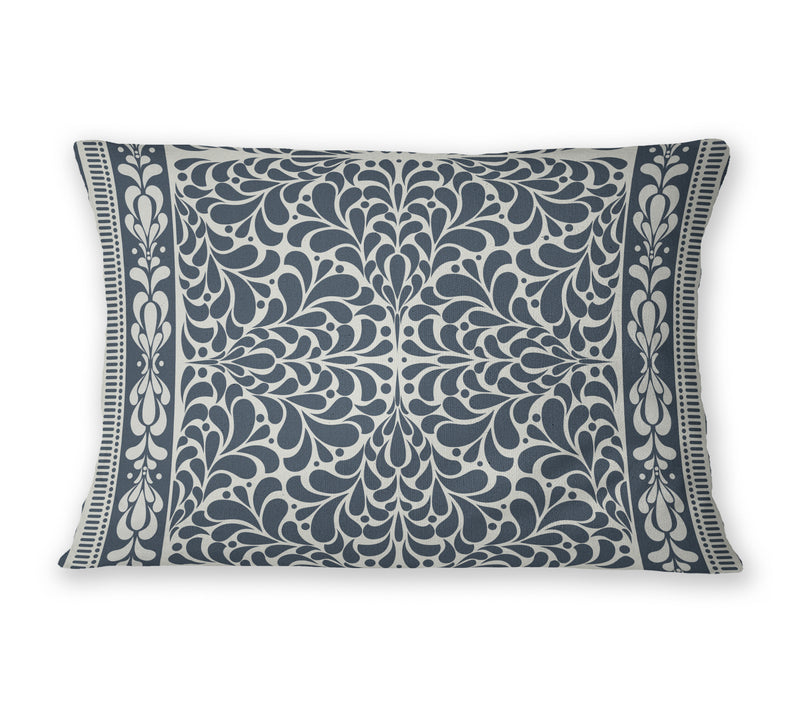 ARLENE NAVY Lumbar Pillow By Kavka Designs