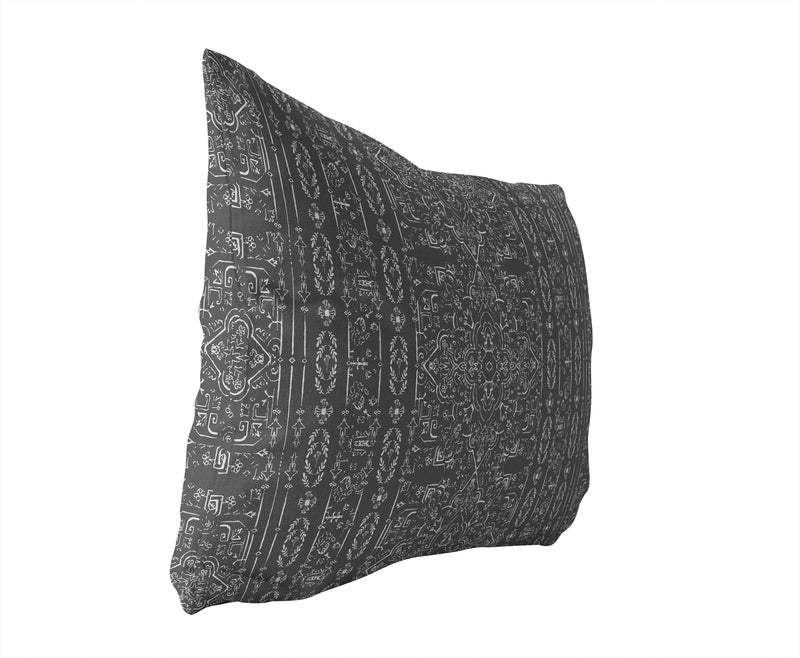 IDELLA CHARCOAL Lumbar Pillow By Kavka Designs
