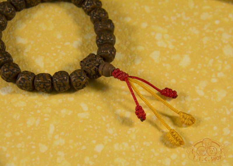 Rudraksha 12 mm/21 Beads Wrist Mala Bracelet