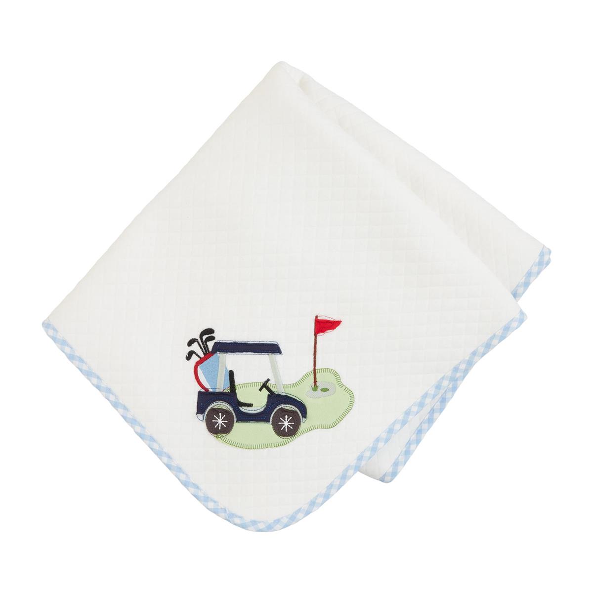 quilted golf baby blanket