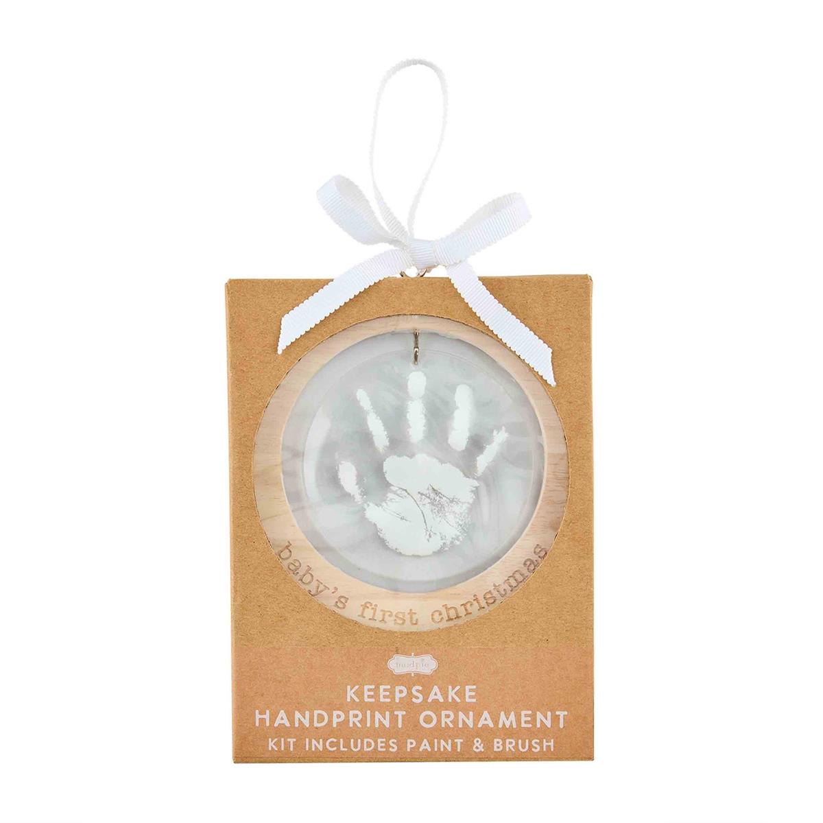 first christmas hand print ornament kit