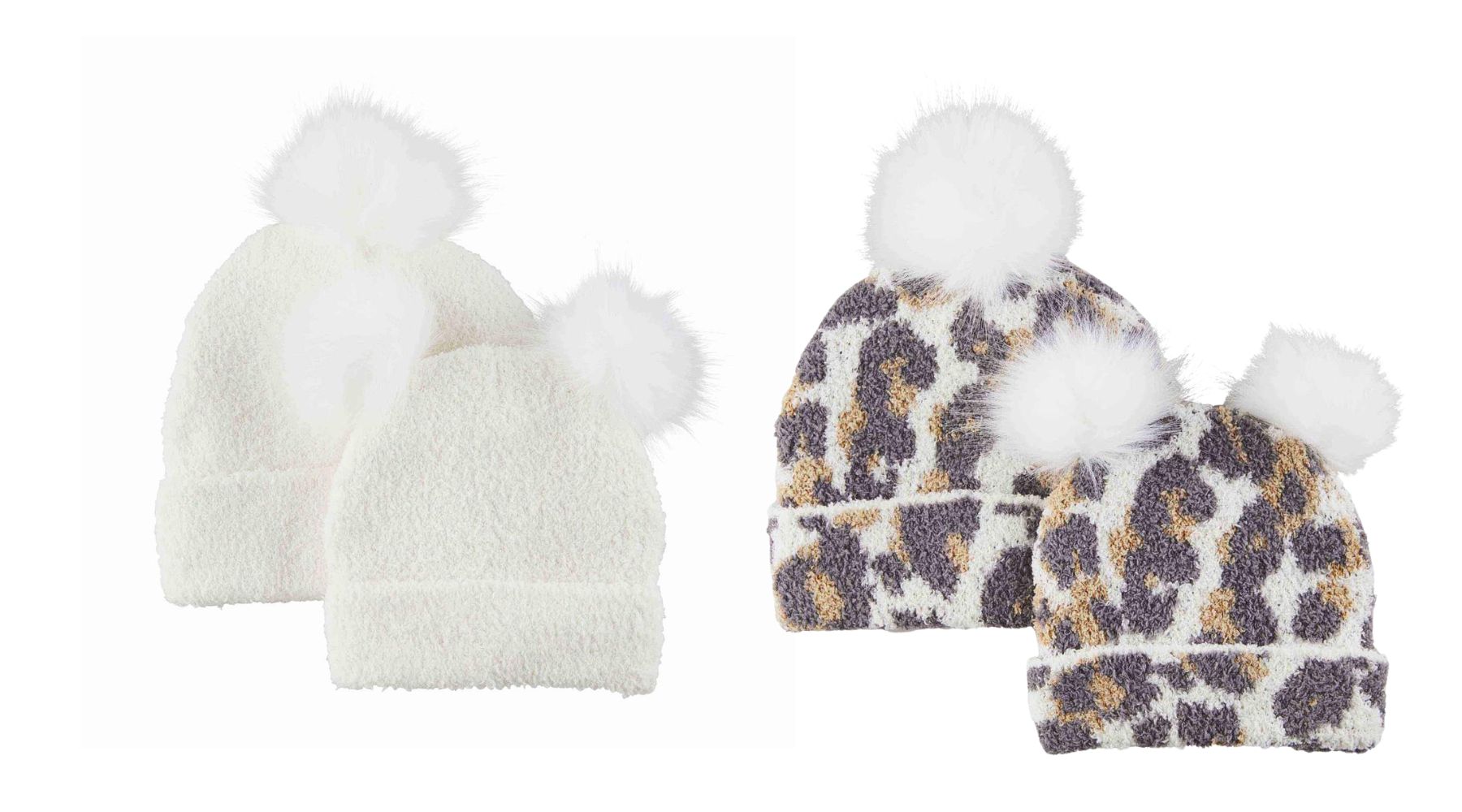 chenille mom and me winter hats