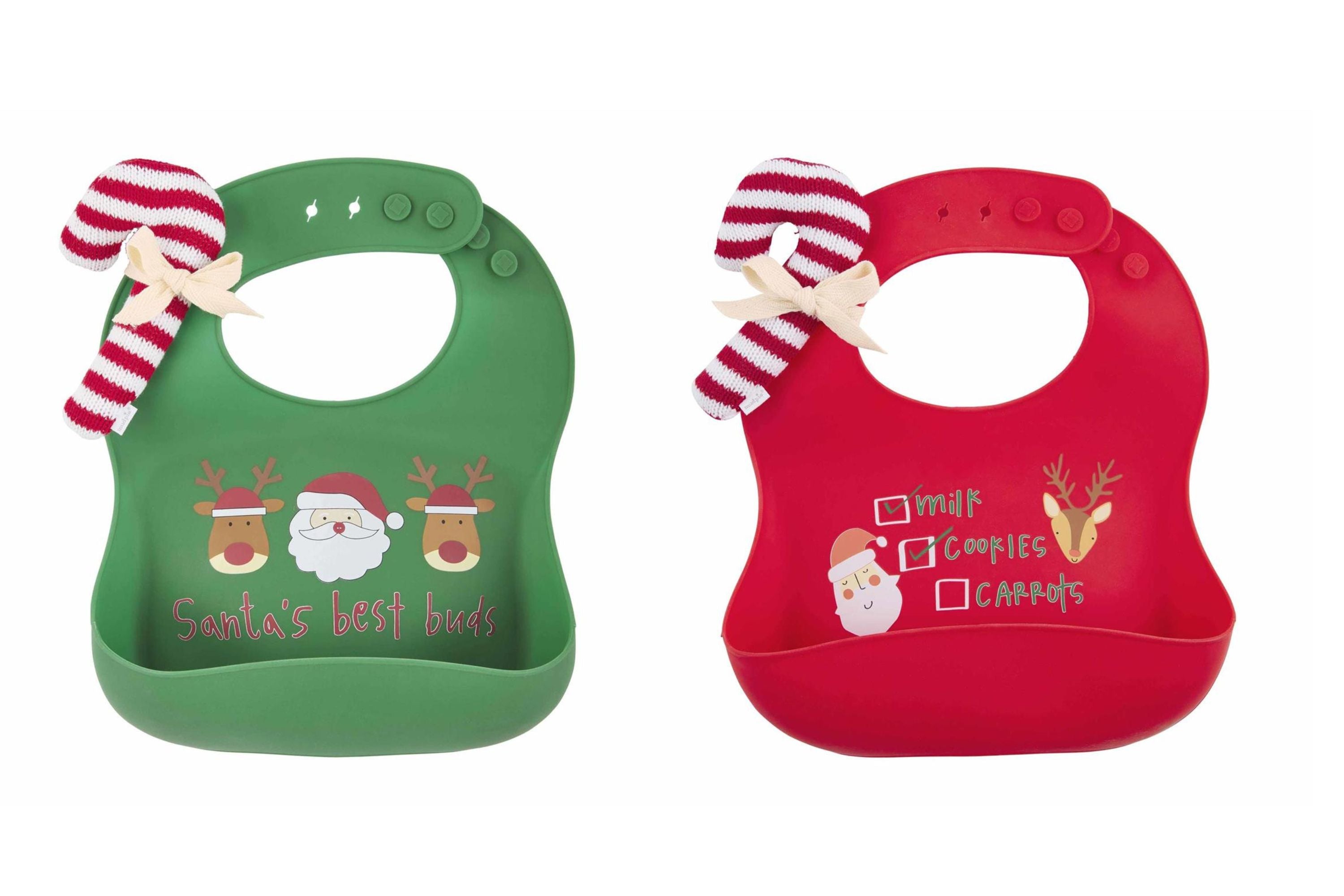 christmas silicone bibs