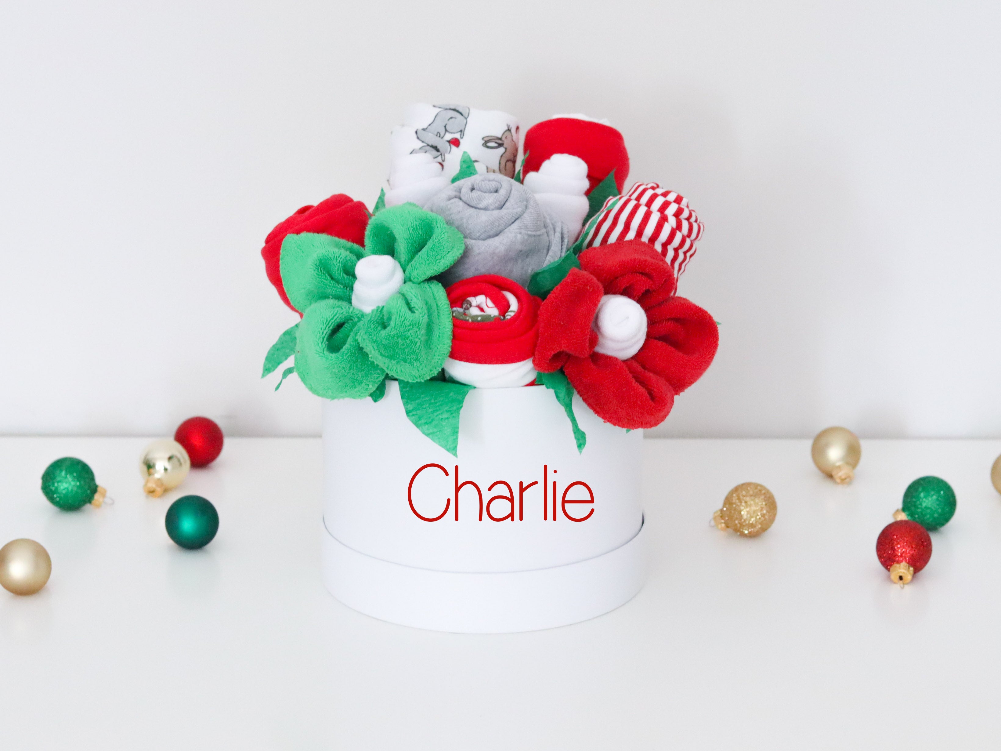 baby's first christmas personalized gift box