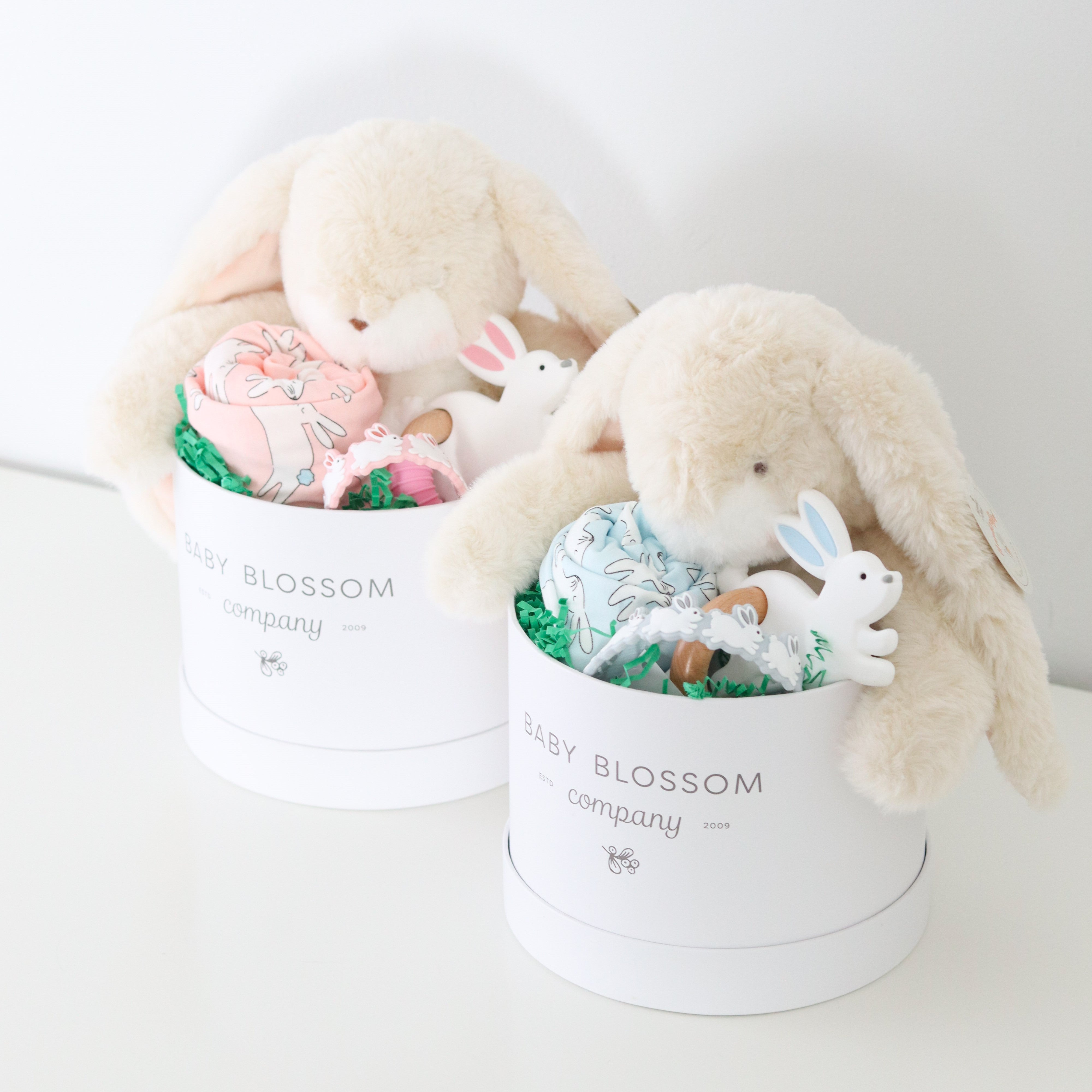 easter baby gift box in pink or blue