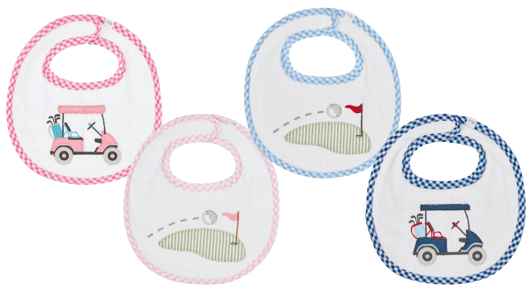 golf applique bibs