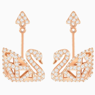 Swarovski Women's Earrings - Facet Swan Crystals