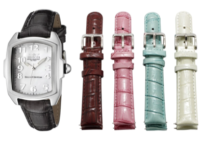 Invicta Women’s Interchangeable Leather Strap Watch