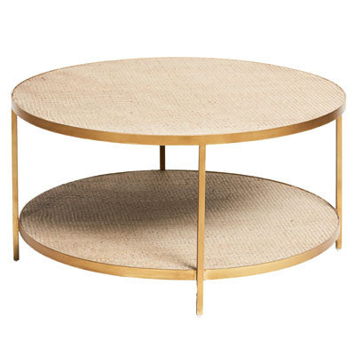 Penelope 80cm Round Solid Mango Wood Timber Hampton Style Coffee Table Drum Coffee Table Wooden Coffee Table Coffee Table